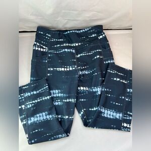 Avia Navy and White Patterned Leggings
